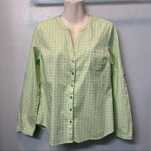 Como Stretch long sleeve top medium